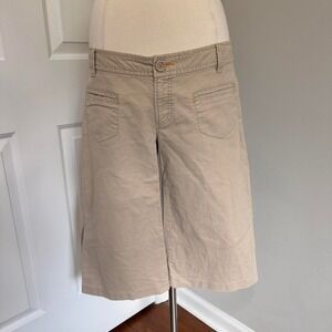 Y2K TAN OLD NAVY ULTRA LOW WAIST CAPRI PANTS